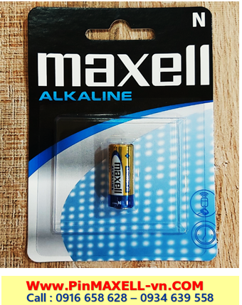 Maxell LR1, 910A _Pin N Maxell LR1, 910A Alkaline 1.5v chính hãng _Pin size N (Loại Vỉ 1 viên)